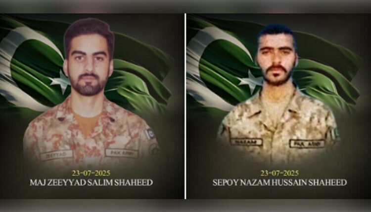 مستونگ میں سیکیورٹی فورسز کے آپریشن میں فتنتہ الہندوستان کے 3 دہشتگرد ہلاک، میجر اور سپاہی شہید