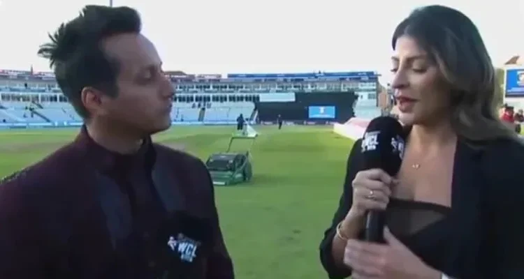 لائیو انٹرویو کے دوران WCL کے اونر کی اینکر کو شادی کی پیشکش، ویڈیو وائرل